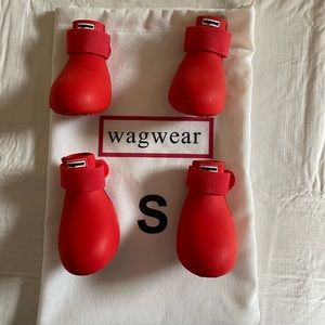 Wagwellies by Wagwear - Dog boots Red Small